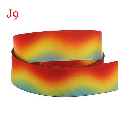 DIY Double Sided Rainbow Satin ribbon// Peacock feather stripe soft satin ribbon