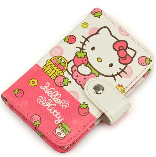 FREE SHIPPING Hello Kitty PU ID Credit Card ID Card Holder Business Card Case