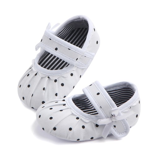 Newborn Baby Girl Soft Sole Canvas Crib Shoes Anti-slip Sneaker Prewalker 0-18M