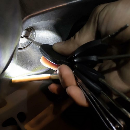 Mini COB LED Flashlight Mini Key Shape Outdoor Keychain Lamp Torch Light Torches