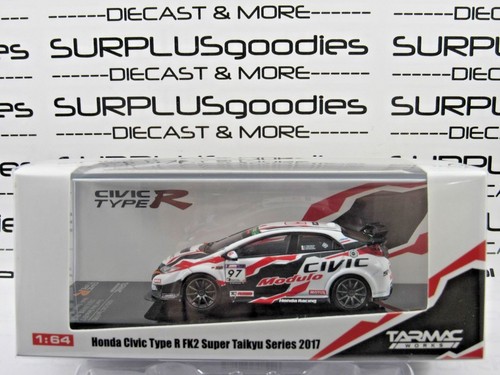 Tarmac Works 1:64 Scale Hobby64 2017 HONDA CIVIC Type R FK2 Modulo Super Taikyu