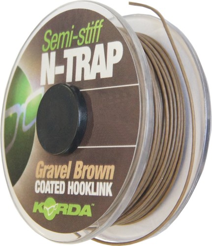 0,95€//1m Korda N-TRAP Semi Stiff 20m Karpfenschnur für Karpfe Vorfachschnur