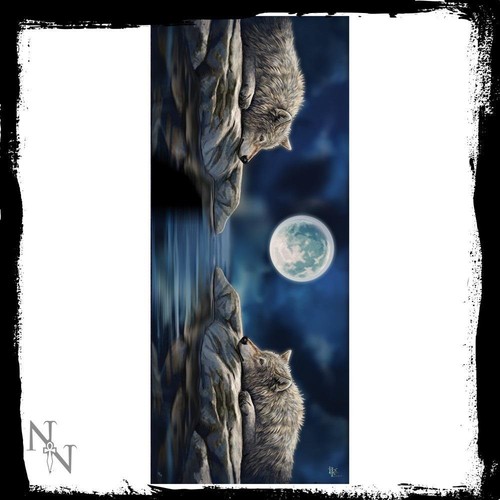 Quiet Reflection wolf Scarf Lisa Parker artwork Nemesis Now designer collection