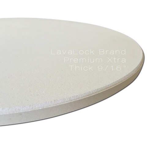 LavaLockⓇ 14/" Pizza Baking Stone THICK for Large Big Green Egg Kamado Joe 9//16/"