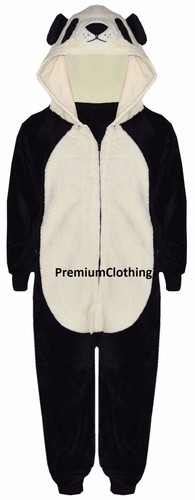 NUOVO Bambini Tutto in Uno Pezzo di Lusso in Pile Pigiama Sonno SALTO Tuta Pigiama NIGHTWEAR