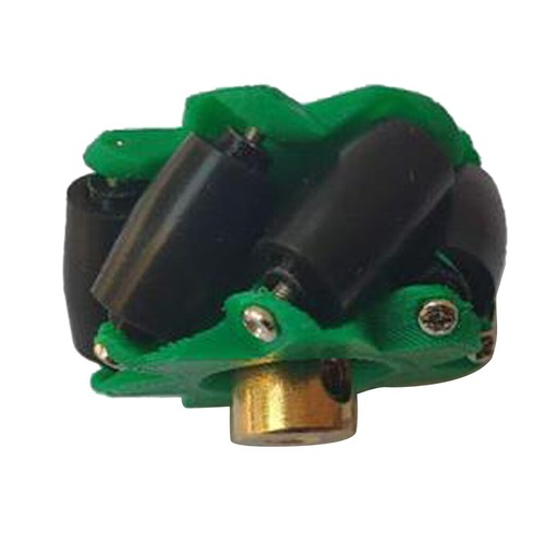 Mecanum Wheels Acrylic Wheel Diameter 40mm with Coupling Durable Green