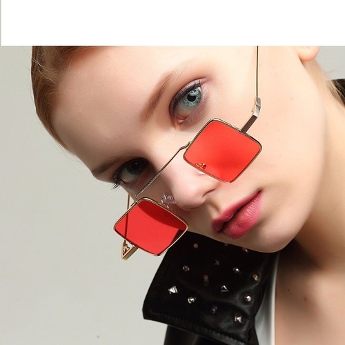 Small Square Sunglasses Men Designer Punk Goth Sunglasses Women Vintage Glasses