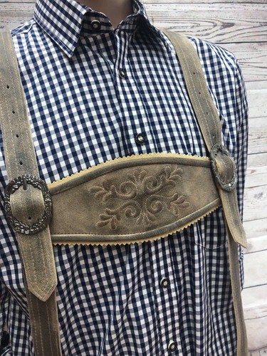 Zünftige Ziegenleder Kniebund Trachtenhose Lederhose Gr.44-64 /"Jochberg/" NEU