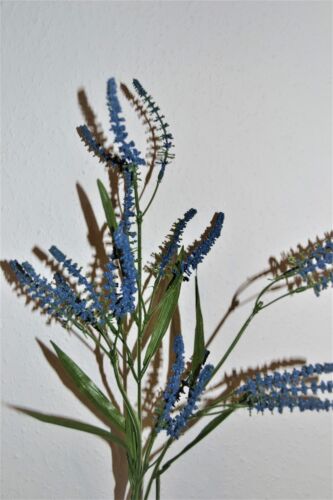 Blütenrispe blau 70 cm 3 fach verzweigt Kunstblumen Seidenblumen Deko Blume
