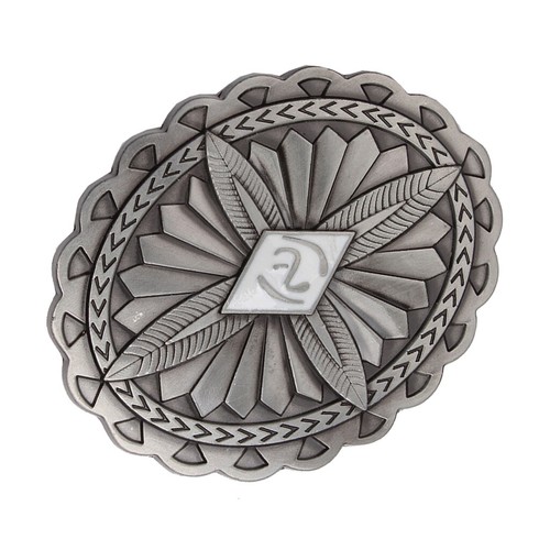 Classic Celtic Pattern Belt Buckle Antique Silver Western Cowboy Oval Buckle