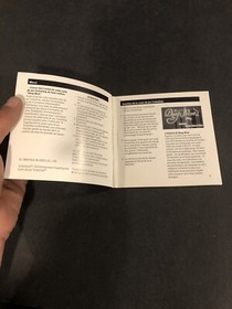 Deep blue turbografx Manual Only Canadian