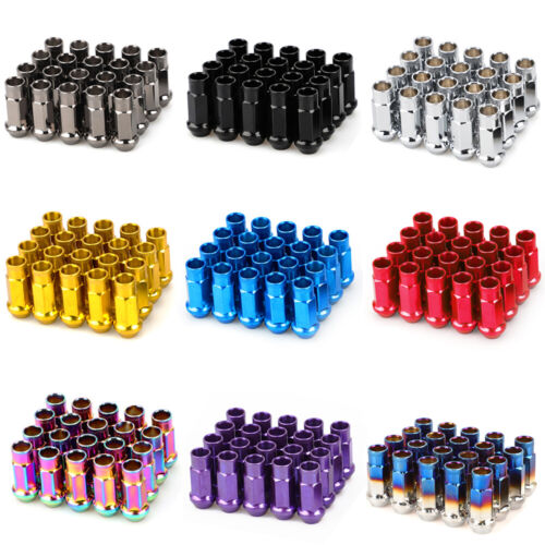 20pc Extended Wheel Lug Nuts Kit M12x1.5 Open End Cone Seat Key for Toyota Kia