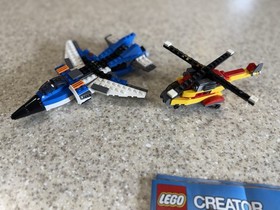 LEGO CREATOR: Thunder Wings (31008) & Cargo Heli (31029) Legos + Instructions