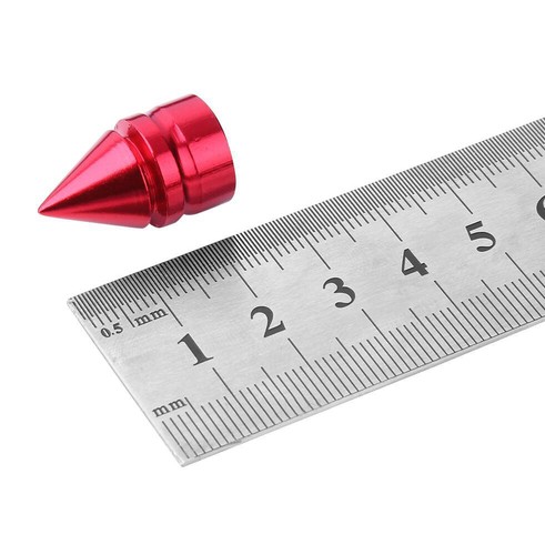 4x Car Red Aluminum Tire Rim Valve Wheel Air Port Stems Cap Cover Accessories