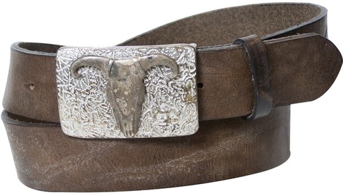 Fronhofer ceinture nature cuir western Boucle Longhorn Buckle 17329