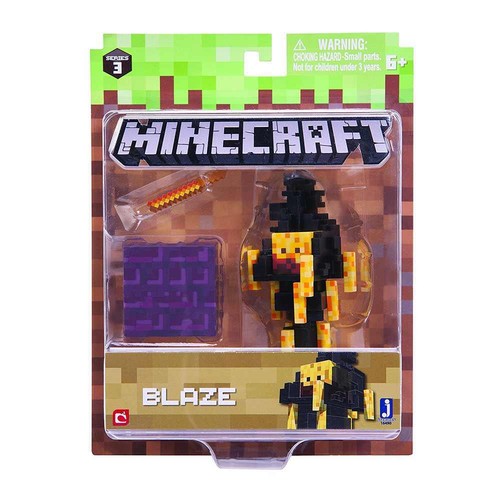 NEW OFFICIAL MINECRAFT BLAZE 3/" ACTION FIGURE TOY NEW IN BOX
