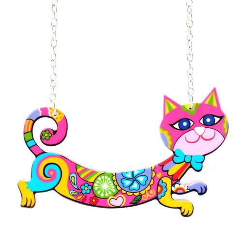 Candy Couleur Résine Chien Chat Collier Animal Pendentifs dauphin éléphant Dinosaure