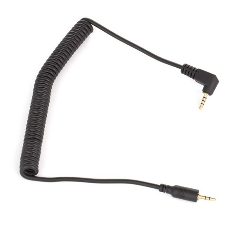 2x 2,5mm Klinke für PANASONIC DMC-FZ250 gewinkelt spiral Auslöser Kabel L1