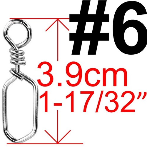 Lot 20x Fishing Square Snaps Coastlock Clips for Lures Hooks Barrel Swivels
