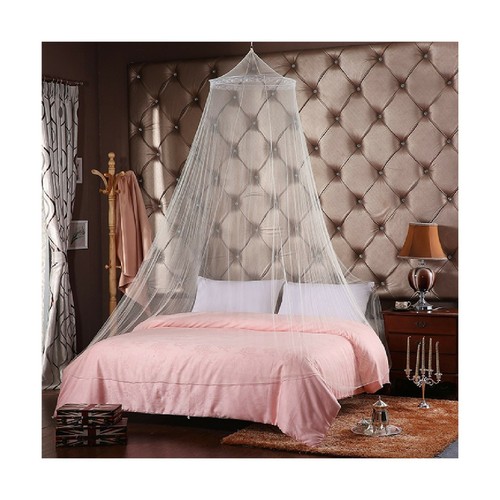 1 White QMET Jumbo Mosquito Net for Bed Queen Size