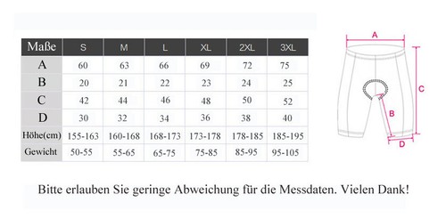 Herren Atmungsaktiv Radfahren Fahrradbekleidung Radhosen Fahrradhose Grün//Rot