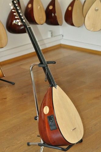Pro Baglama Artec EQ Saz mit kurzem Hals Polyester Lasur mit Gitarren Mechaniken