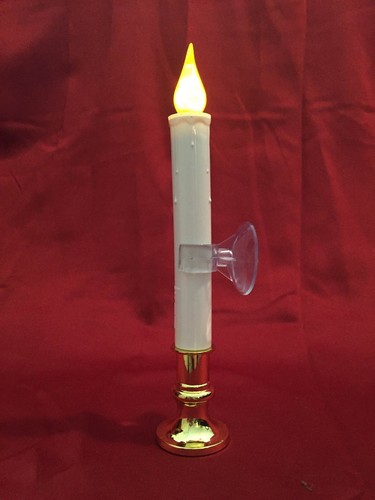 Christmas Candles Flickering Candlestick Taper Set 8 Battery LED Window Holder