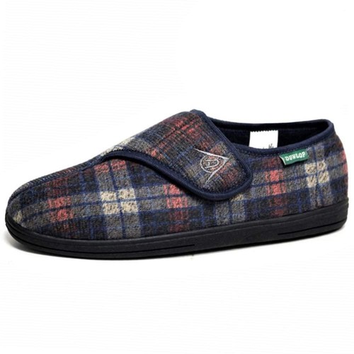 Men/'s Dunlop Touch Fastening Carpet Slippers UK Size 8 Durable Outer Sole ##