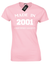 MADE IN 2001 LADIES T SHIRT FUNNY 18TH BIRTHDAY PRESENT GIFT IDEA JOKE NOVELTY