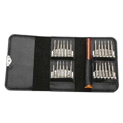 25 en 1 Précision Tournevis Portable Portefeuille Set De Réparation Outil Pour Mobile