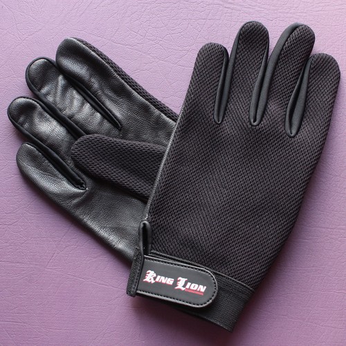 Mens leather mesh SOFT GUIDA GUANTI stile RETRÒ alta qualità Autista King