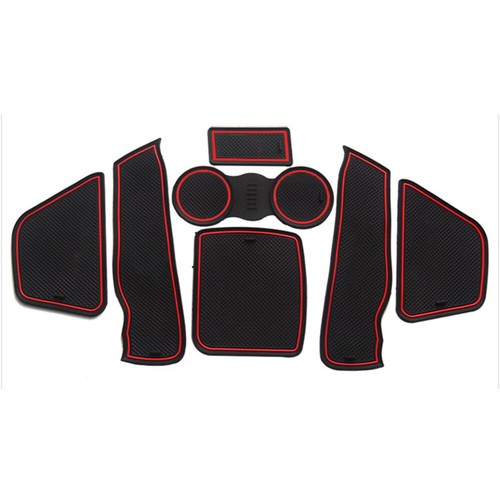 For Ford Focus 2009 2010 2011 Non-Slip Door Groove Pad Panel Cup Holder Mat 7Pcs