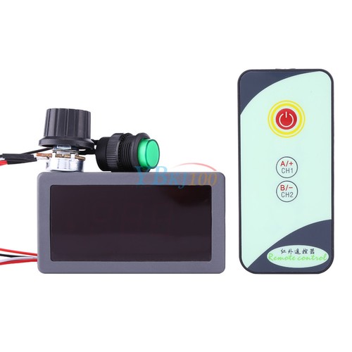 5A 6V//12V//24V PWM DC Motor Speed Regulator Digital Display LED+IR Remote Control