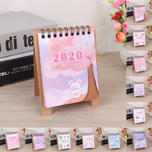 2020 Mini Multi-function Scheduler Table Planner Notebook Desktop Paper CalendXI