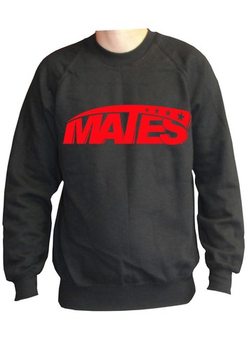 fm10 felpa girocollo unisex MATES Youtuber stampa ROSSA uomo donna bambino TV