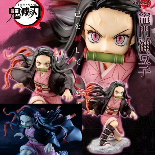Kimetsu no Yaiba Kamado Nezuko Kamado Tanjirou PVC Figur Neu 15cm Demon Slayer