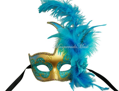 Fancy Dress Ostrich Peacock Masquerade Ball Mask Halloween Costume Party Fun