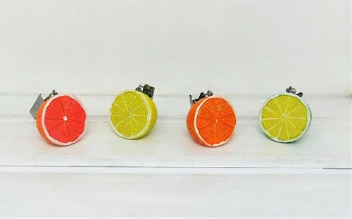 Tischdeckenbeschwerer Tischdeckengewichte 4er Set Sommer Orange Zitrone gelb