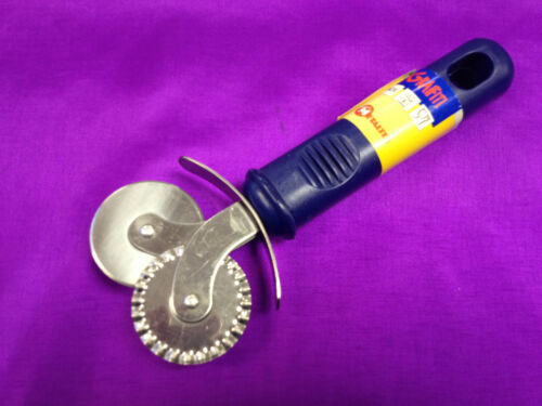 METALTEX double roue pizza pâtisserie pâte ravioli pasta Cutter crimper /"uk stock/"