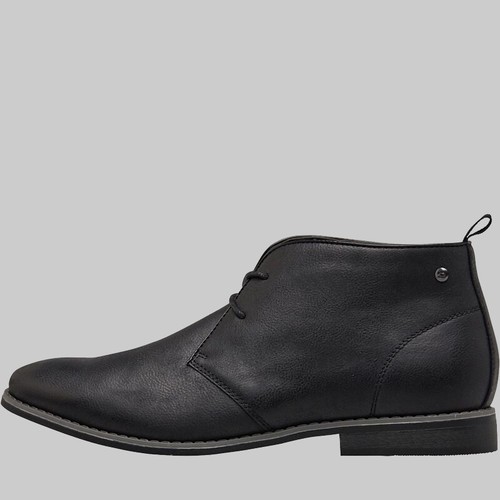 Para Hombre Deakins cosido en la suela de imitación de cuero botín chukka tamaños de 6 a 12