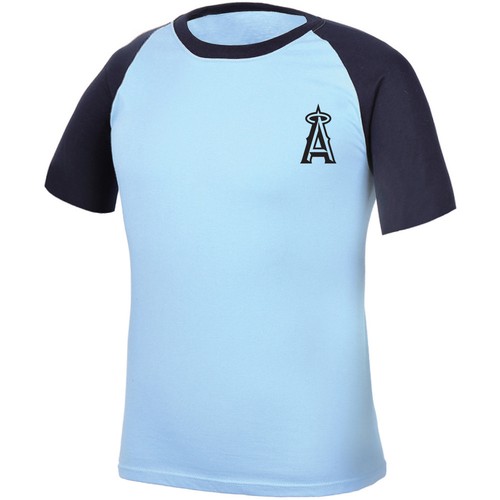 Los Angeles Angels Raglan T-Shirts Baseball Jersey Sports Short Sleeve Team 1017