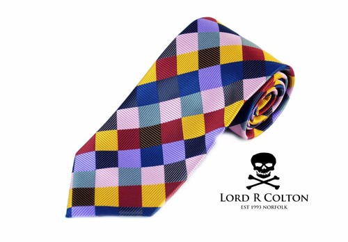 Lord R Colton Masterworks Tie Dark Prism Uprising Silk Necktie $195 New
