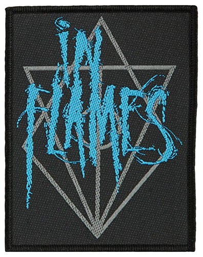 In Flames Scratched Logo Patch 8cm x 10cm