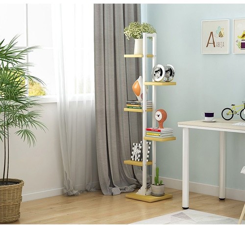 Plant Stand Shelves Iron Frame Flower Shelf Standing Modern Living Room Decors