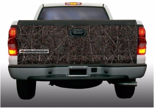 Deer hunting woodland camouflage truck tailgate vinyl graphic decal wraps