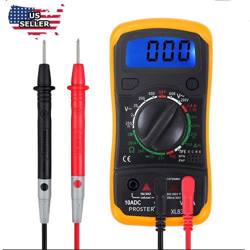 Digital Multimeter Pocket Tester Meter DMM DC AC Current Voltmeter LCD light