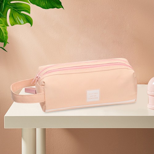 Fabric Large Capacity Pencil Case Storage Bag Pen Pouch Case Make Up Bag