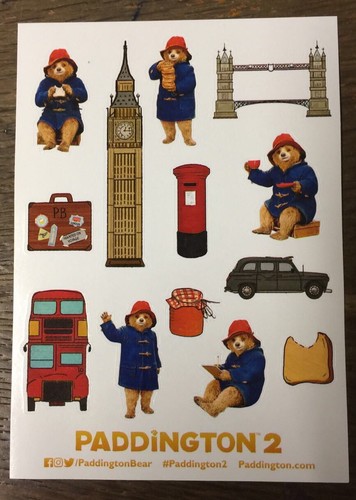 Paddington Bear Édition Limitée Feuille Autocollant Pour Fête Sacs Cadeaux pour enfants