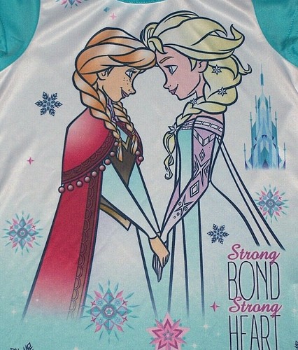 Nwt New Disney Frozen Elsa Anna Nightgown Pajama Strong Heart Doll Toddler Girl