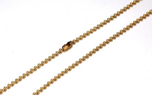 Mode Titane Acier Perles Collier Charme Argent//Or//Noir Chaîne Longue Bijoux
